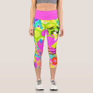 Graffiti Summer Capri Leggings