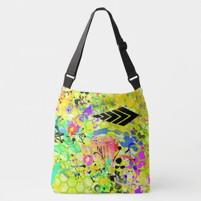 Graffiti Summer Crossbody Bag (Front)