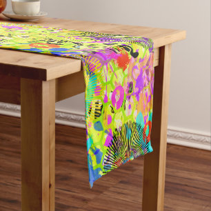 Graffiti Summer Short Table Runner