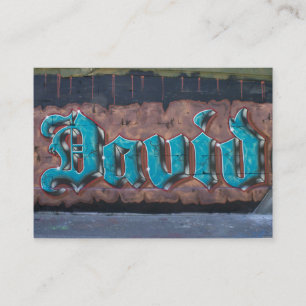 Graffiti Tag: David Business Card