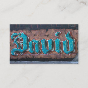 Graffiti Tag: David Business Card