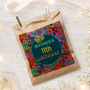 Graffiti theme birthday  favour bag