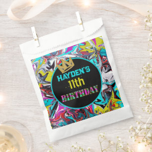 Graffiti theme birthday  favour bag