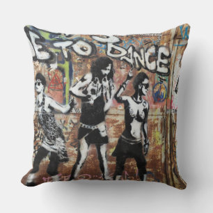 Graffiti Throw Pillow