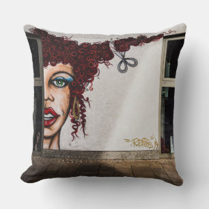 Graffiti Throw Pillow