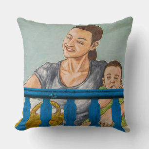 Graffiti Throw Pillow