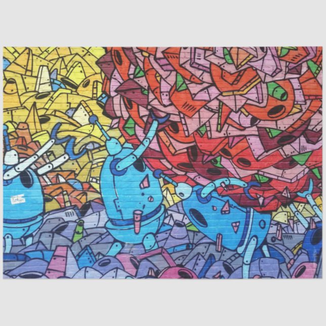 Graffiti Urban 18 Decoupage Tissue Paper (Front)