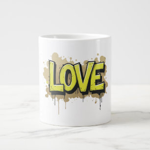 Graffiti Urban Love Bloom Large Coffee Mug