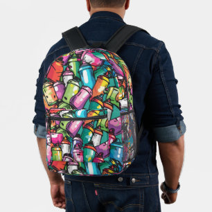 Graffiti Urban Streetwear Pattern  Printed Backpack