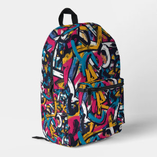 Graffiti Urban Streetwear Pattern  Printed Backpack