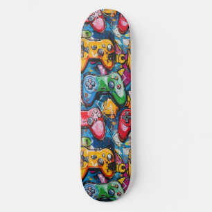 Graffiti Video Game Cool Designed Skateboard