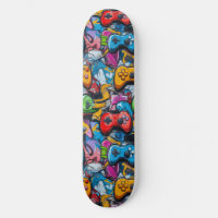 Graffiti Vidéo Jeu Cool Conçu Skateboard
