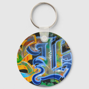 Graffiti Wall Art Keychain