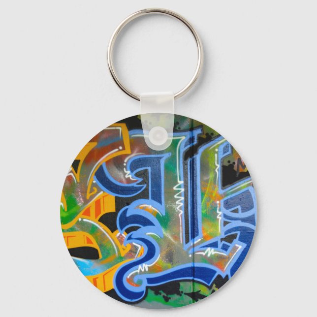 Graffiti Wall Art Keychain (Front)