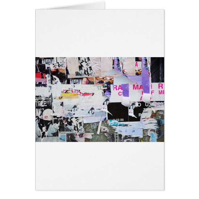 Graffiti Wall Banksy Style Torn Paper (Front)