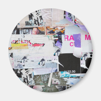 Graffiti Wall Banksy Style Torn Paper Magnet