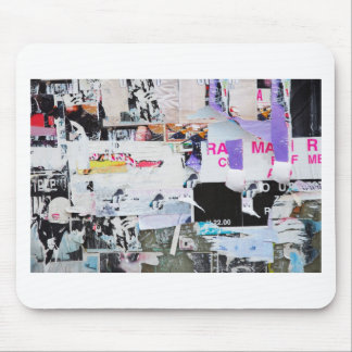 Graffiti Wall Banksy Style Torn Paper Mouse Pad