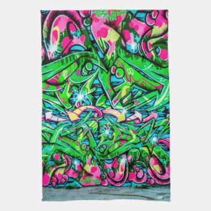 Graffiti Wall Kitchen Towel