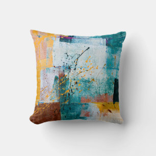 Graffiti wall: Los Angeles street. Throw Pillow