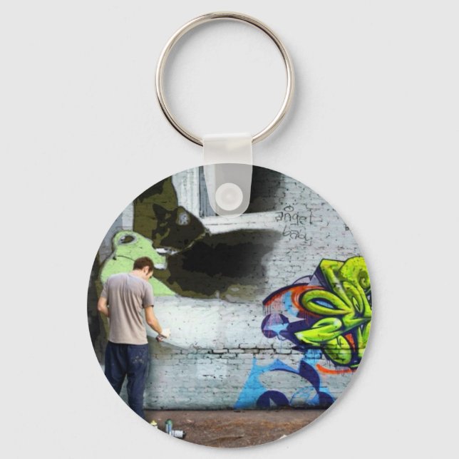 Graffiti Wall Lucy Keychain (Front)