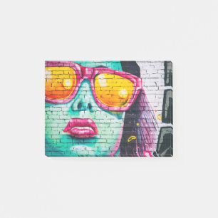 graffiti wall post-it notes