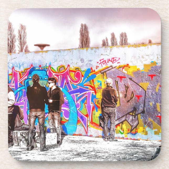 Graffiti Wall Project Coaster (Front)