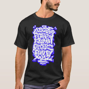Graffiti Wildstyle Alphabet Hip Hop Street Urban T-Shirt