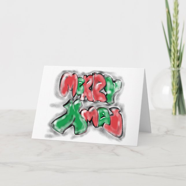 Graffiti Xmas Holiday Card (Front)