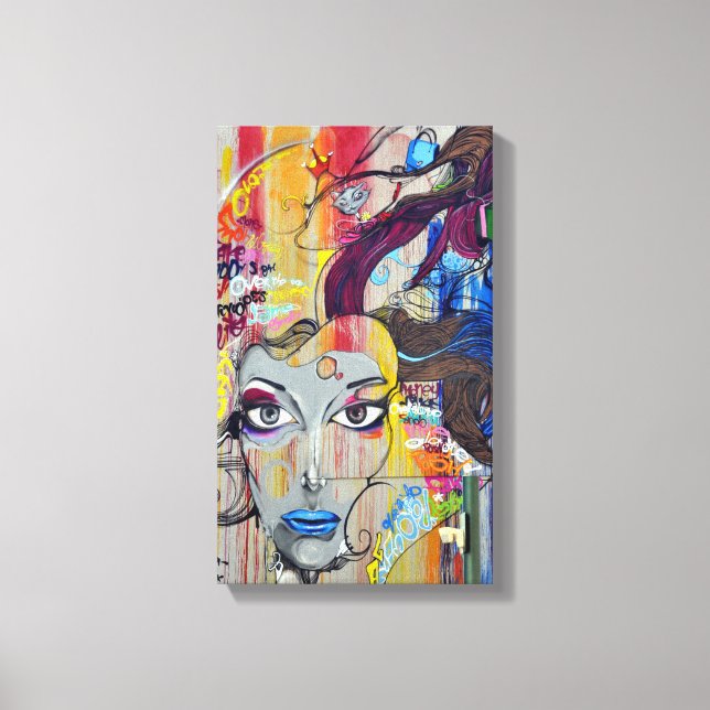 Graffiti | Zazzle_Growshop. Canvas Print (Front)
