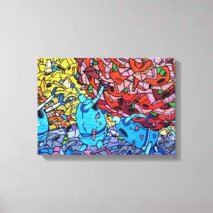 Graffiti   Zazzle_Growshop. Canvas Print