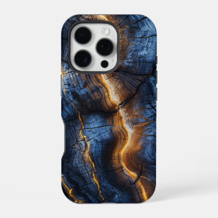 Grafisches Holzdesign iPhone 16 Pro Case