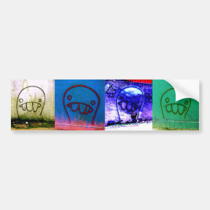 Grafitti Characters Bumper Sticker