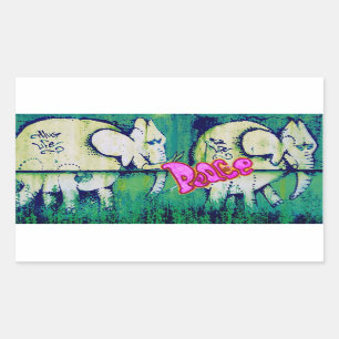 grafitti elephants sticker