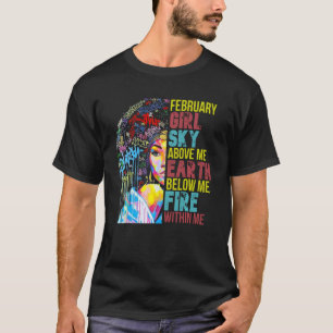 Grafitti February Girl African American Black Girl T-Shirt
