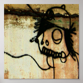 grafitti figure poster