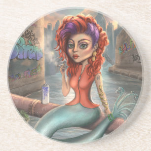 Grafitti Mermaid Coaster