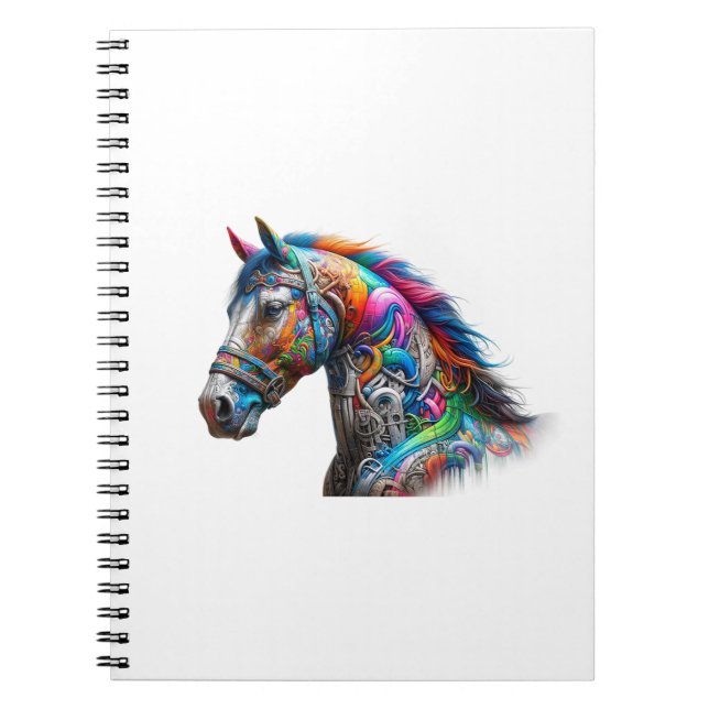 Grafity horse colorful notebook (Front)