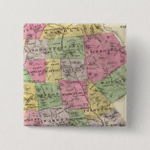 Grafton County, NH 2 Inch Square Button