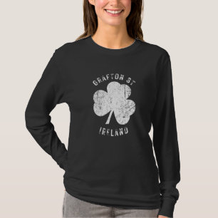 Grafton Street Dublin Ireland Vintage Shamrock Dis T-Shirt