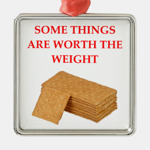 graham crackers metal ornament