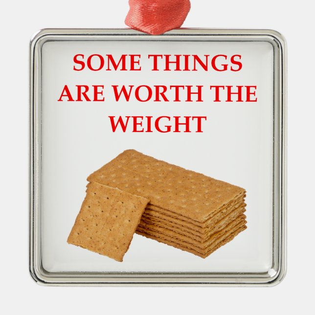 graham crackers metal ornament (Front)