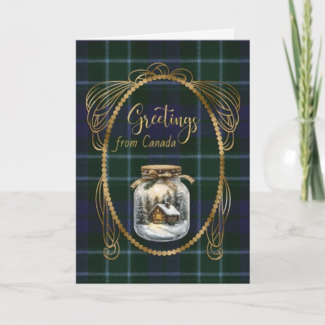 Graham Menteith Scottish Tartan Greetings  Holiday Card (Front)