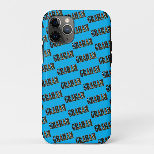 Graham Name Made With Orange Sunset,   Case-Mate iPhone Case (Back)
