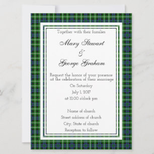 Graham Scottish Faire-part de mariage