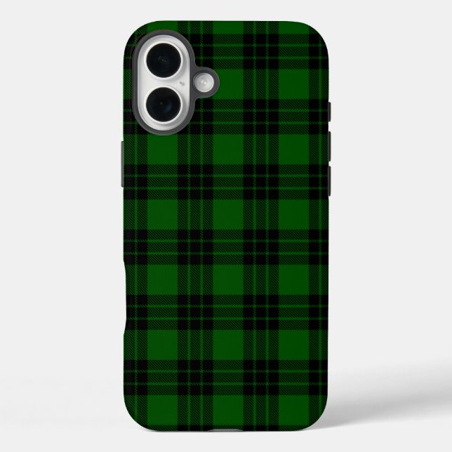 Graham tartan green black plaid Case-Mate iPhone case (Back)