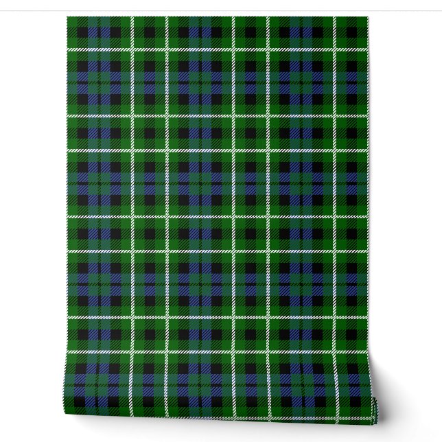 Graham Tartan Plaid Scottish Clan Wallpaper (Unrolling)