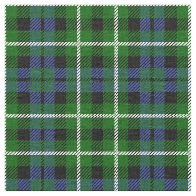 Graham Tartan Print Fabric (Close Up)