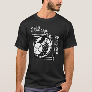 Grahame Clan Gaelic Motto Swordsman T-Shirt
