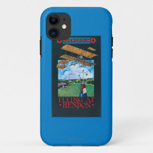 Grahame-White And Plane over Aerodrome Poster iPhone 11 Case