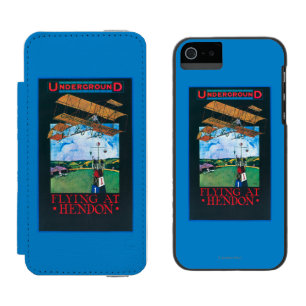 Grahame-White And Plane over Aerodrome Poster Incipio Watson™ iPhone 5 Wallet Case